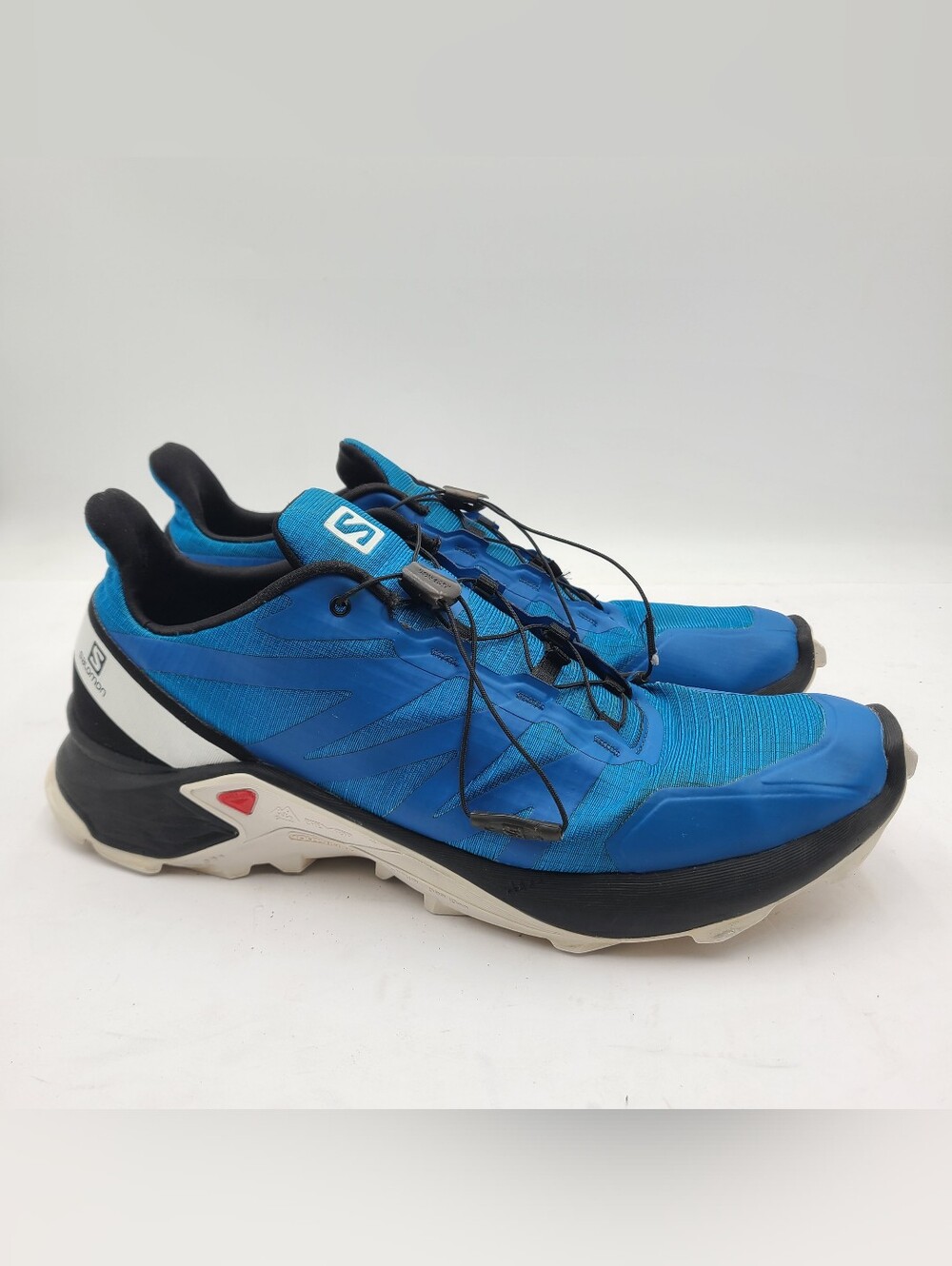 B43 Salomon Supercross Men Sz 13 Ortholite Blue Contagrip Trail Running Shoe